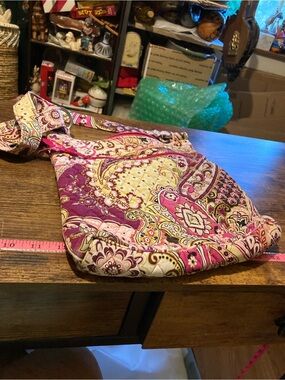 Vera Bradley Pink Paisley Quilted Crossbody Bag